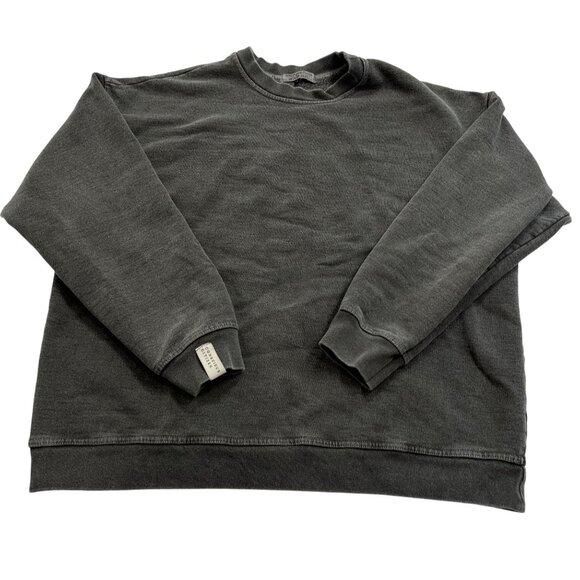 Conscious Citizen Oversized Sweatshirt in Black - Picture 1 of 5